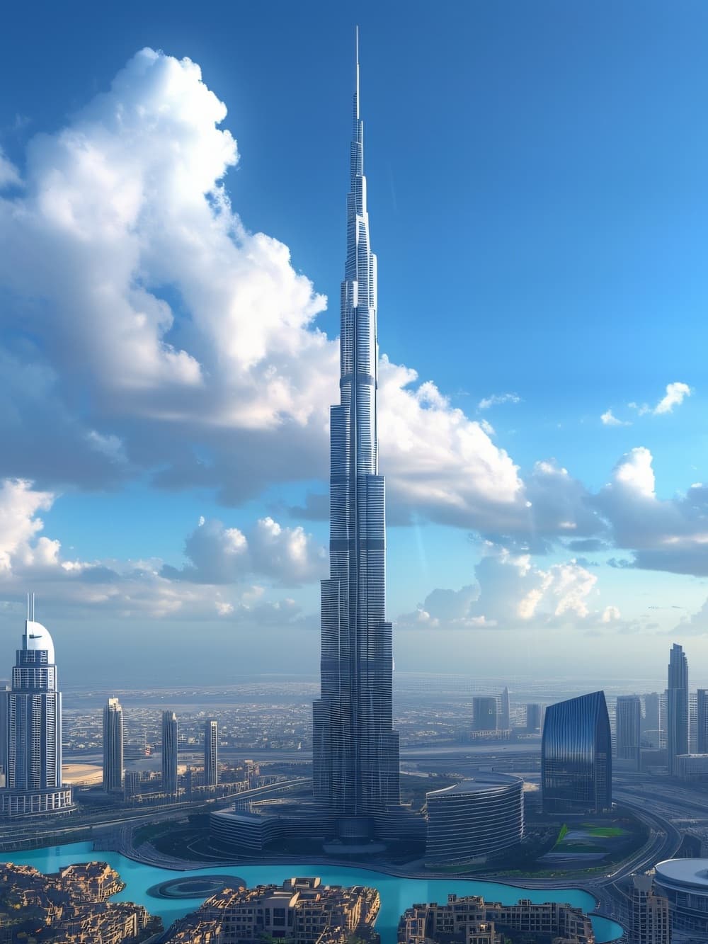 Modern Dubai skyscraper architecture